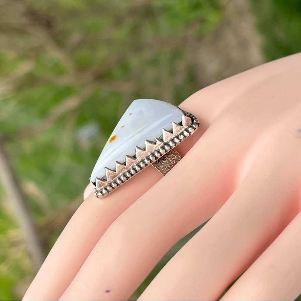 Polka Dot Jasper Statement Ring - image 6